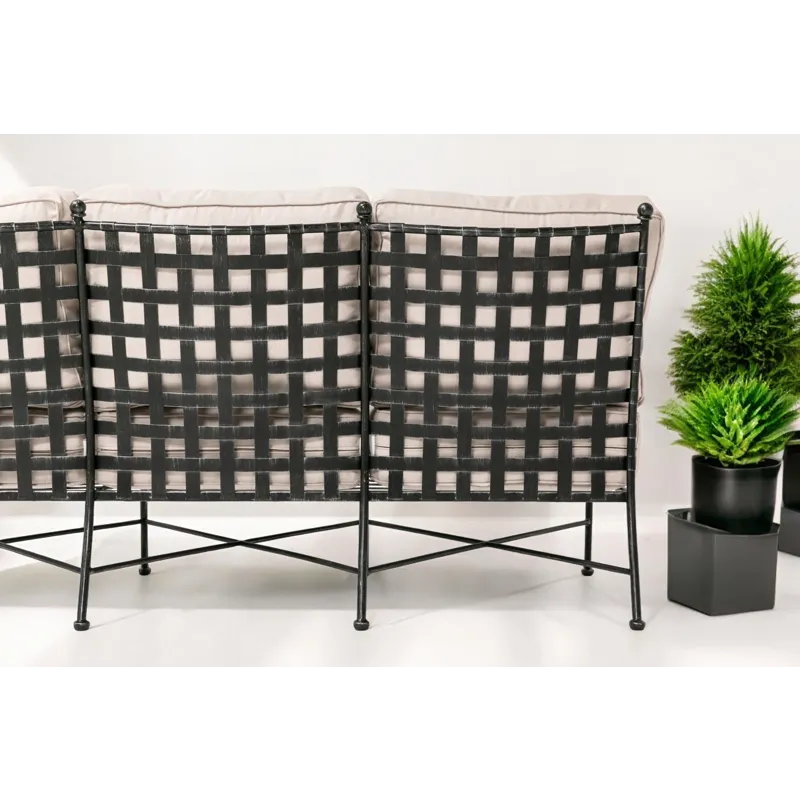 Provence Sofa in Canvas Flax w/ Self Welt