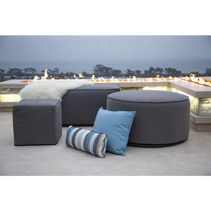 MULTI 24" x 48" Rectangle Coffee Table/Ottoman in Heritage Granite