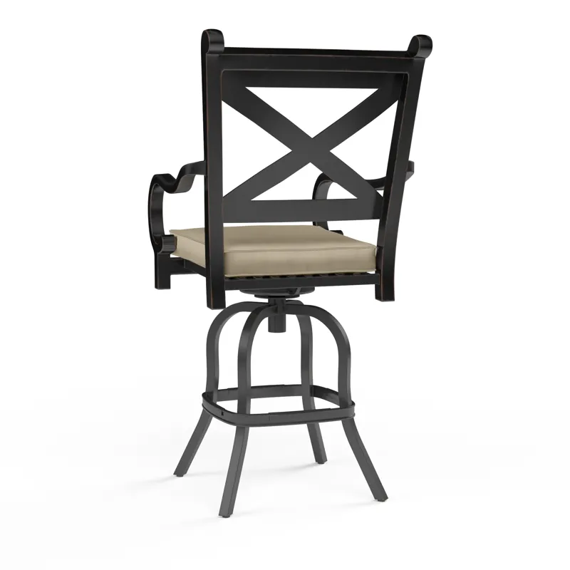 Monterey Barstool in Linen Stone w/ Selt Welt