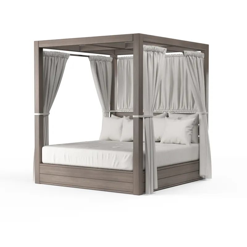 Laguna Resort King Daybed in Canvas Flax, No Welt