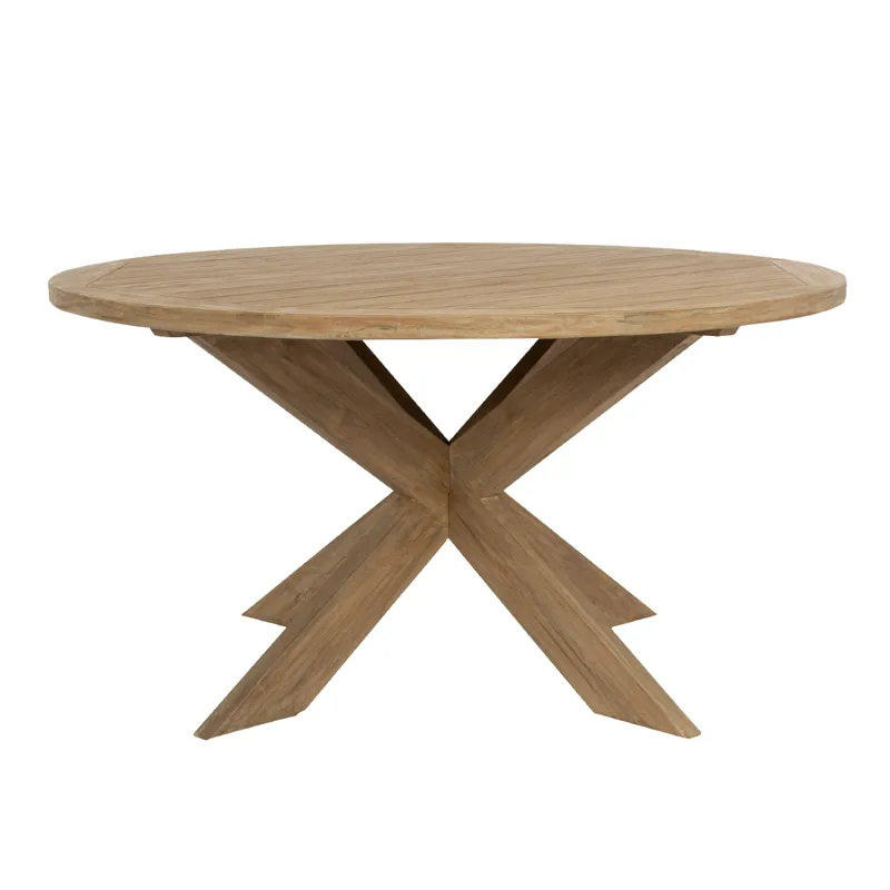 Coastal Teak 56\" Round Dining Table