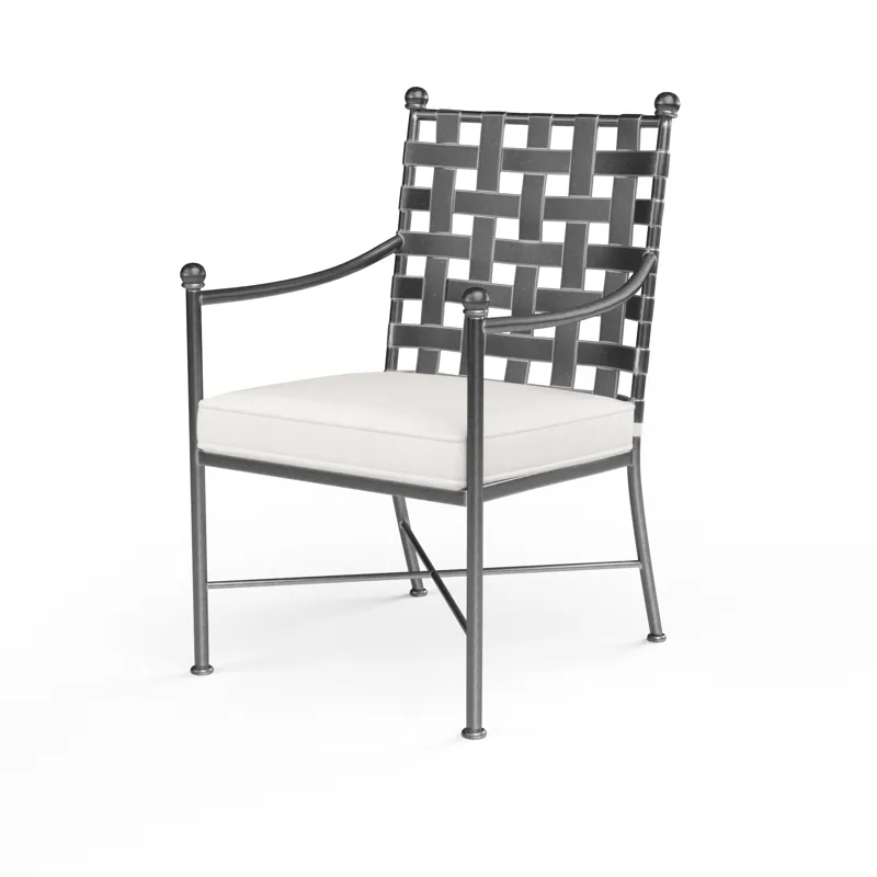 Provence Dining Chair in Canvas White w/ Self Welt
