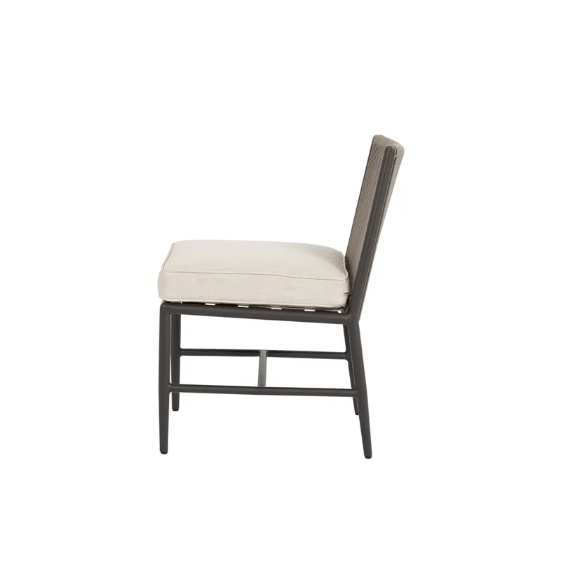 Pietra Armless Dining Chair in Echo Ash, No Welt