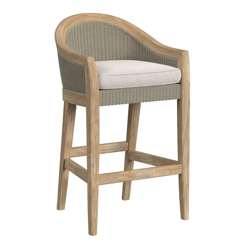 Cambria Barstool in Canvas Canvas w/ Selt Welt