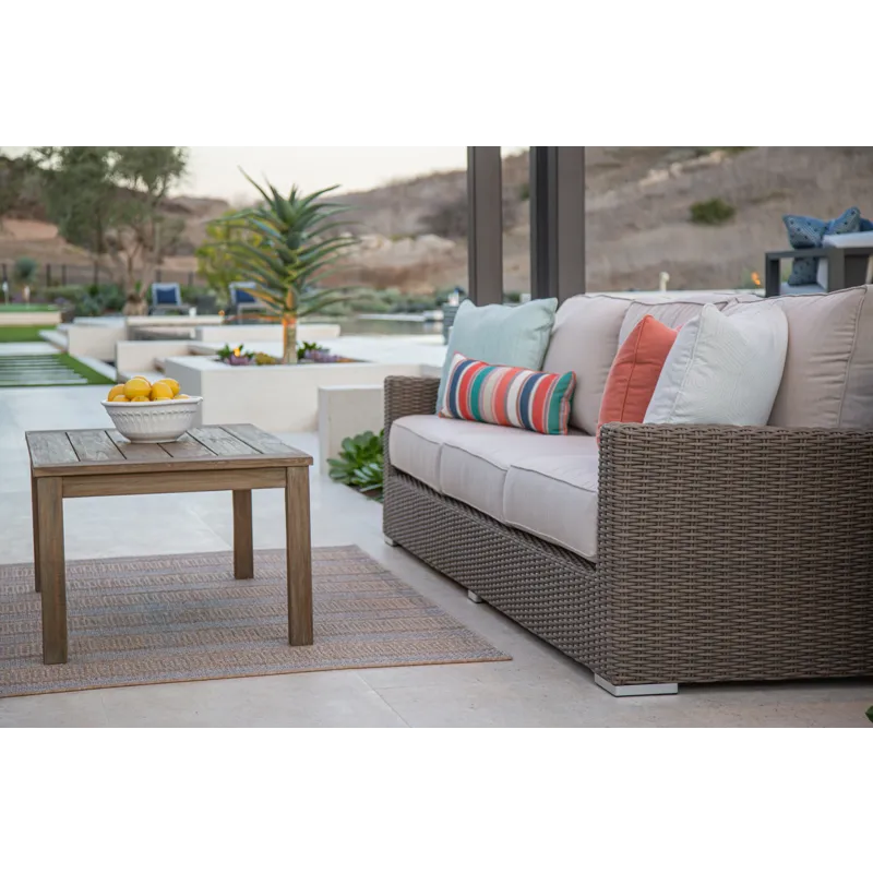 Coastal Teak Rectangular Coffee Table