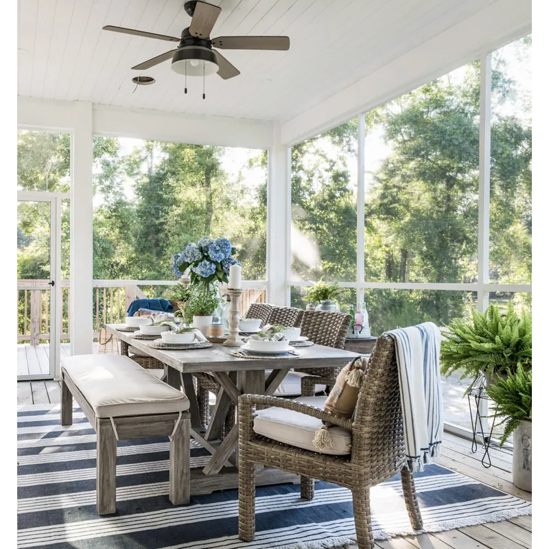 Havana Dining Chair in Canvas Flax w/ Self Welt