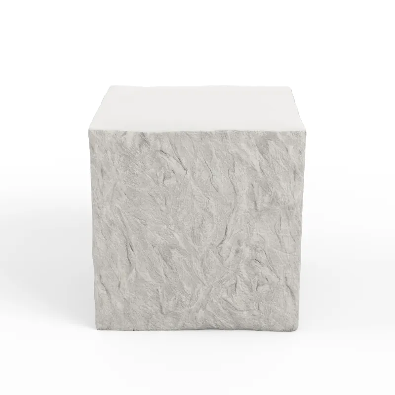 Bazaar Antique Stone End Table