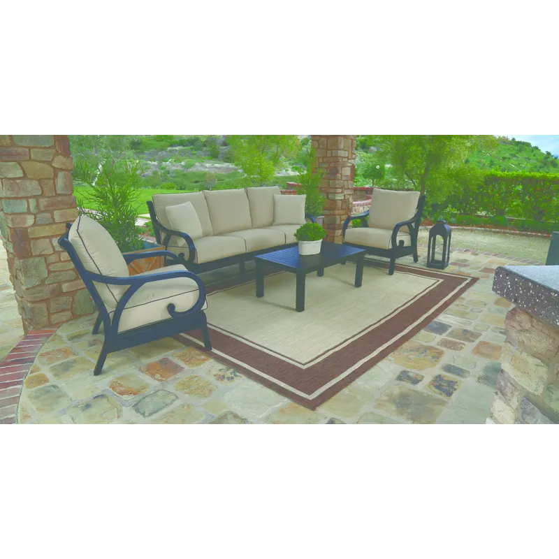 Monterey Sofa in Linen Stone w/ Selt Welt