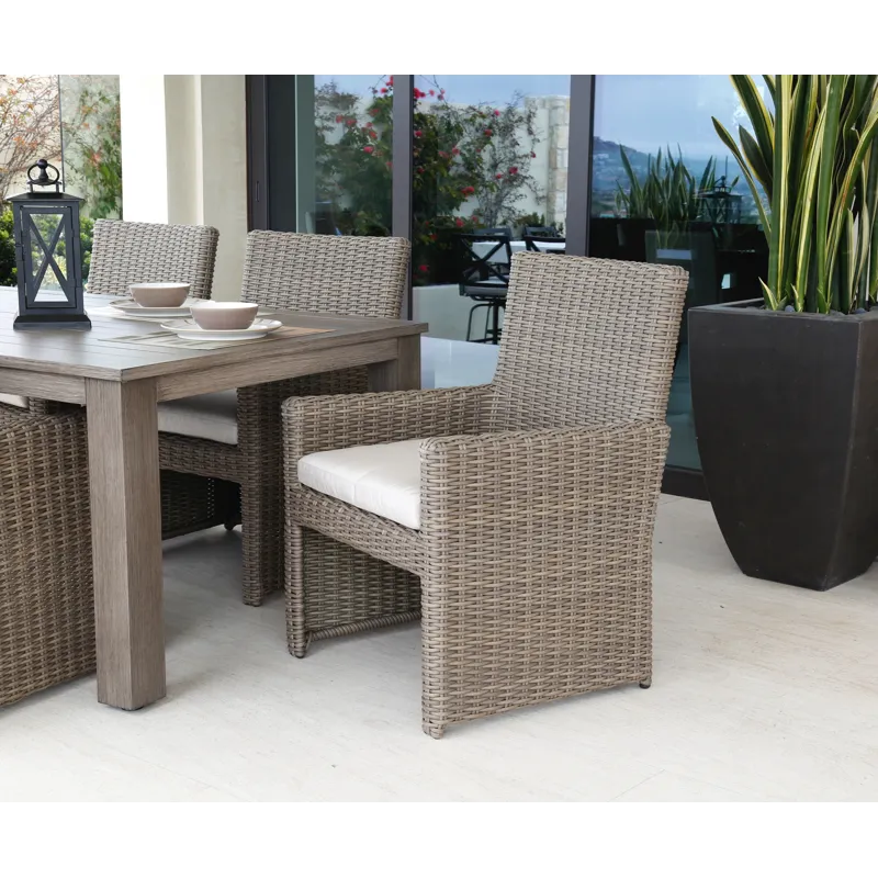 Coronado Dining Chair in Canvas Flax w/ Self Welt