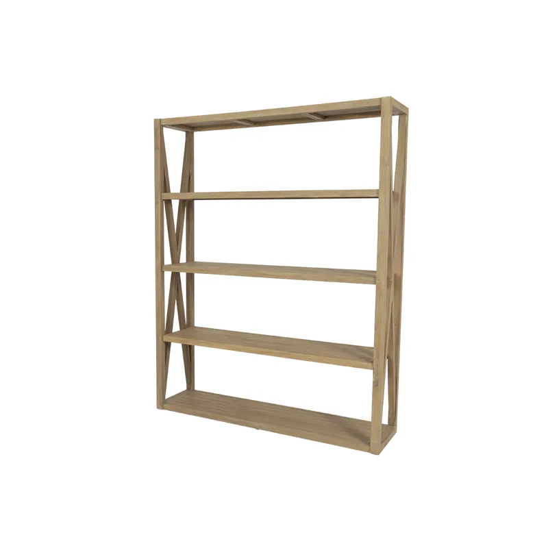 Coastal Teak X Bookcase