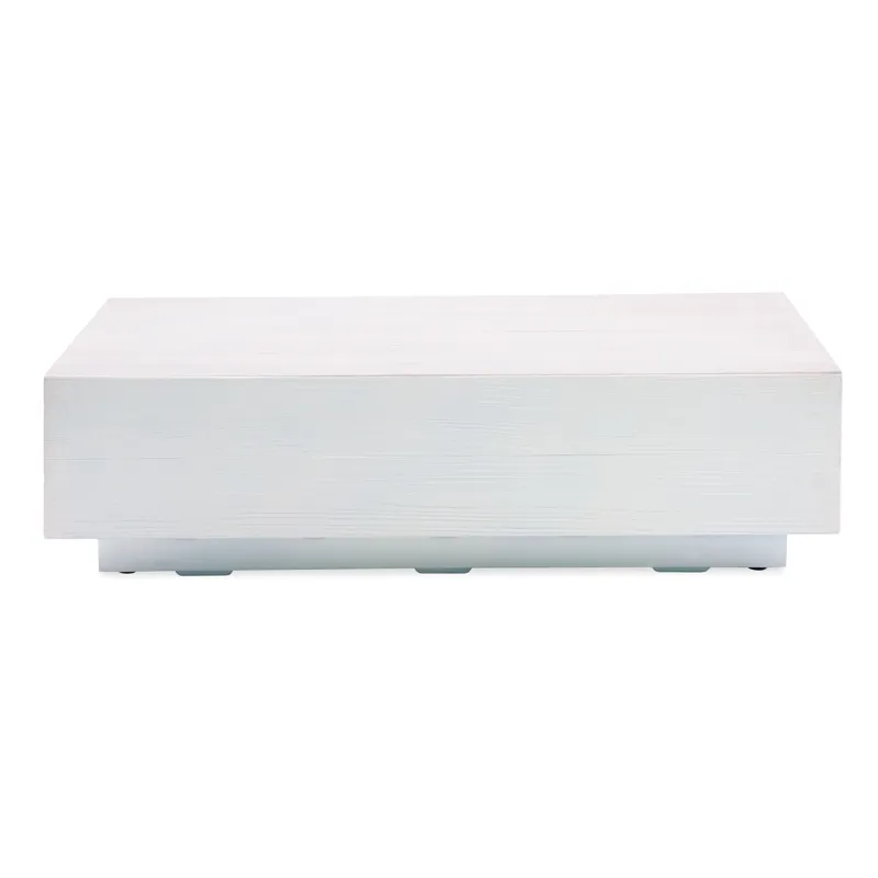 Bazaar GRFC Faux Bois Coffee Table, Bone Finish