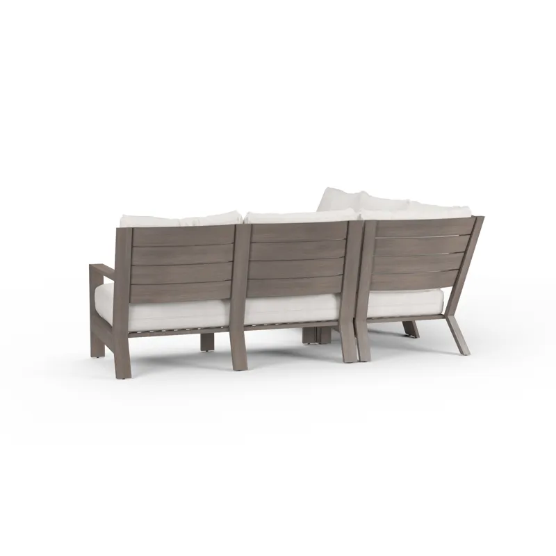 Laguna Sectional in Canvas Flax, No Welt