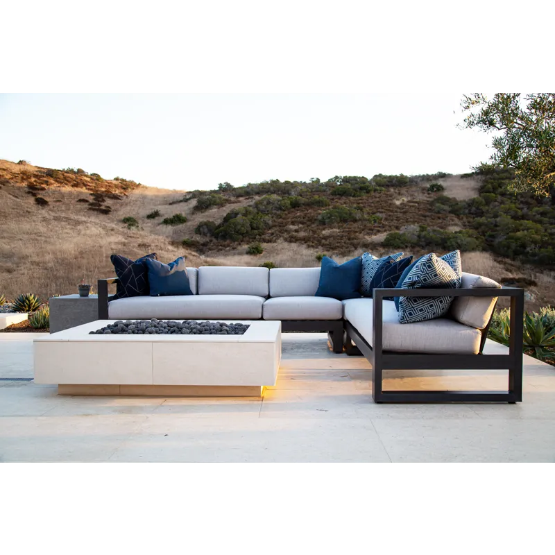 Redondo Sectional in Cast Silver, No Welt