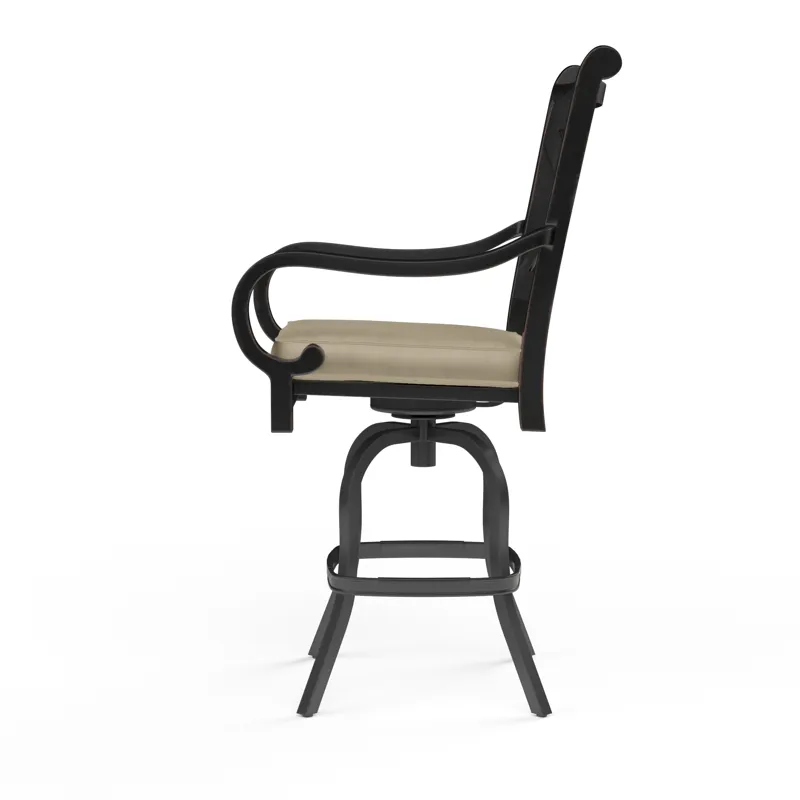 Monterey Barstool in Linen Stone w/ Selt Welt