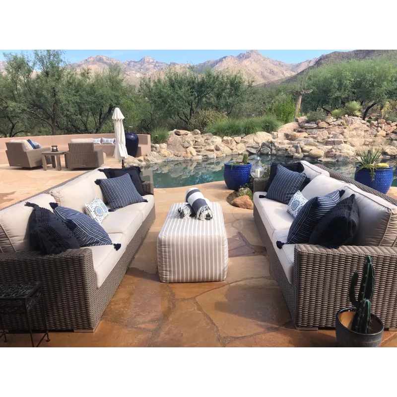 MULTI 24" x 48" Rectangle Coffee Table/Ottoman in Heritage Granite