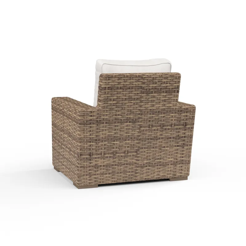 Havana Club Chair in Canvas Flax w/ Self Welt