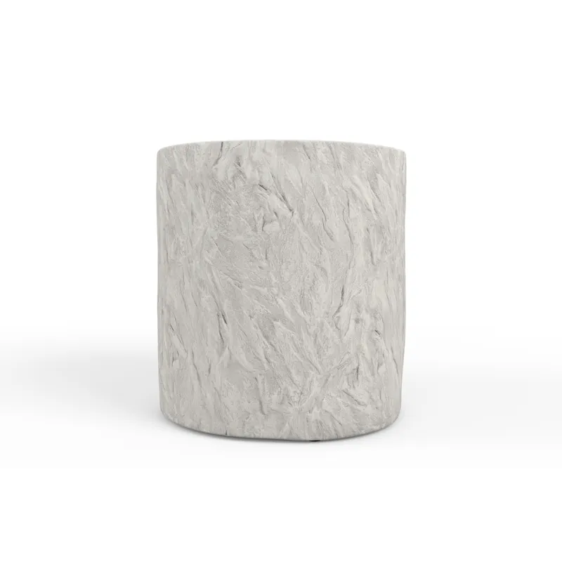 Bazaar Antique Stone Round End Table