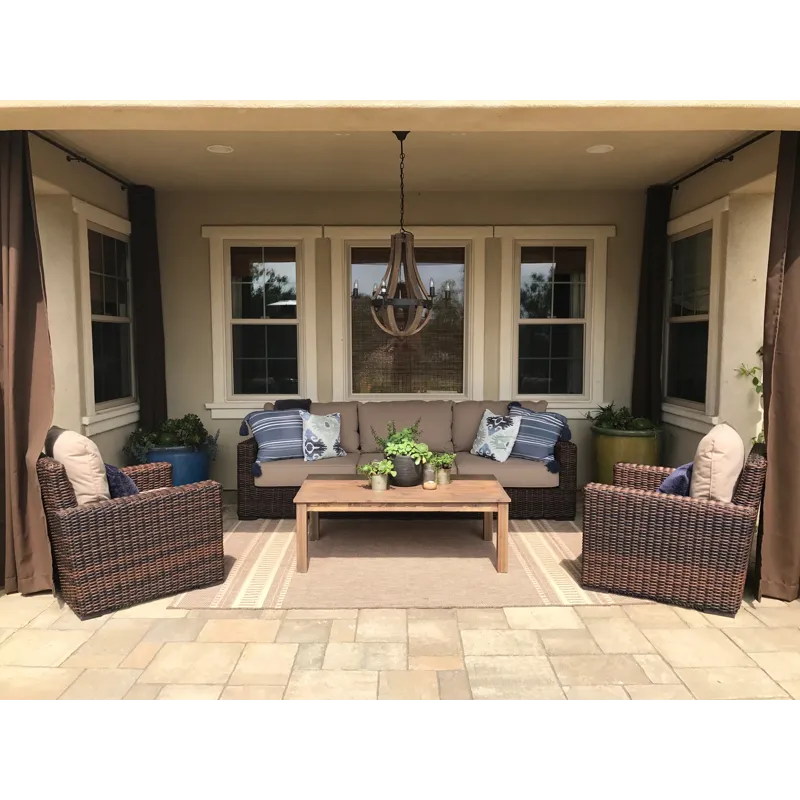 Coastal Teak Rectangular Coffee Table