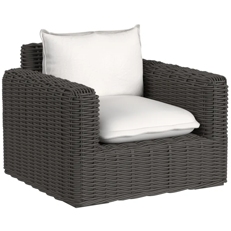 Cabo Club Chair in Soothe Pearl w/ Flange Welt