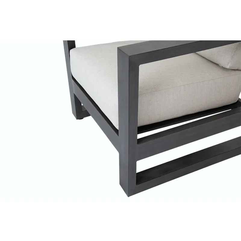 Redondo Club Chair in Cast Silver, No Welt