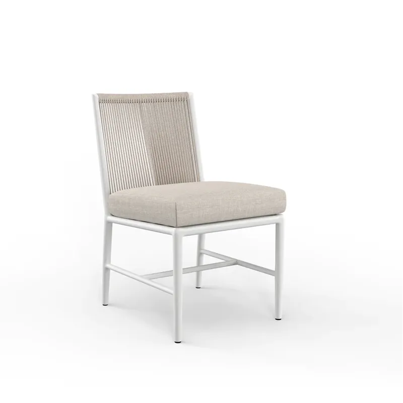 Sabbia Armless Dining Chair in Echo Ash, No Welt