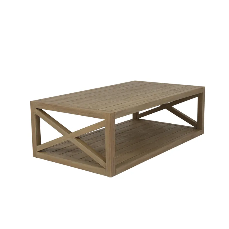 Coastal Teak X Coffee Table