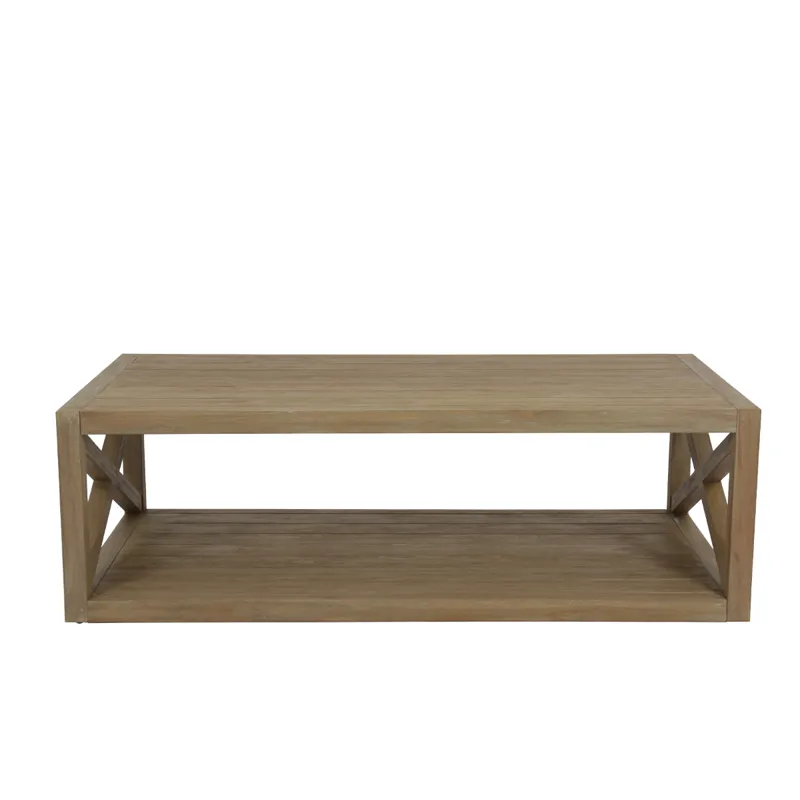 Coastal Teak X Coffee Table
