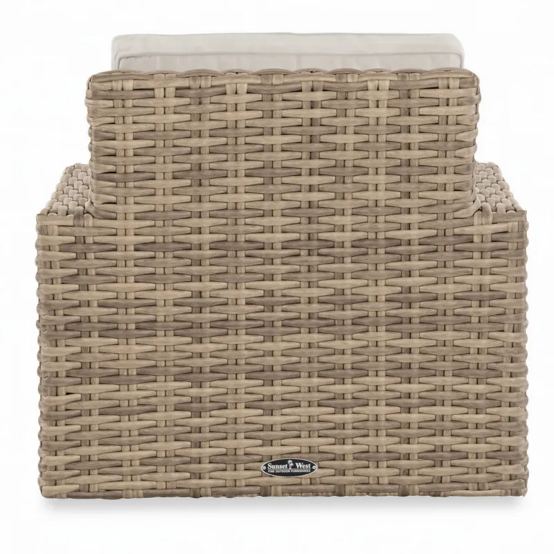 Havana Swivel Club Glider in Canvas Flax w/ Self Welt
