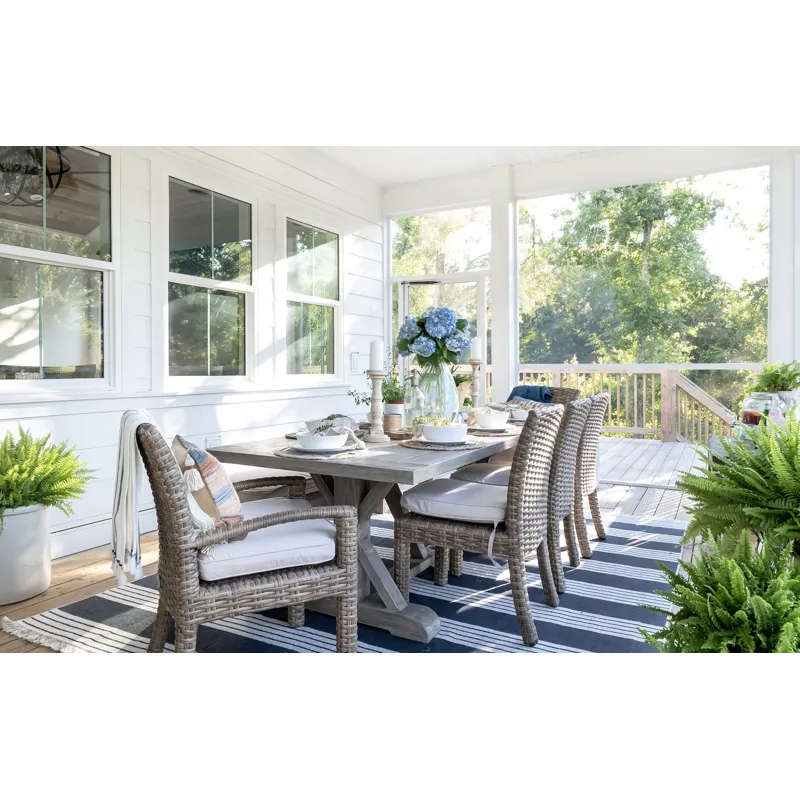 Havana Dining Chair in Canvas Flax w/ Self Welt