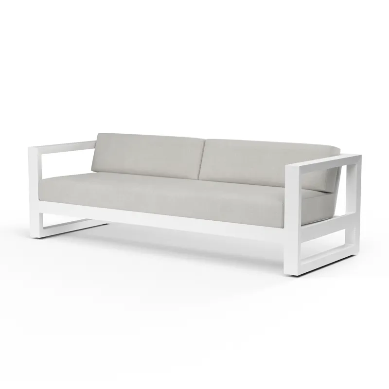 Newport Sofa in Cast Silver, No Welt