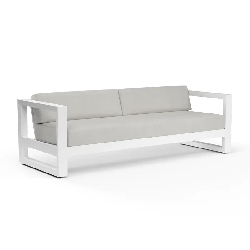 Newport Sofa in Cast Silver, No Welt