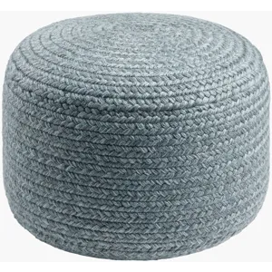 Entwined Pouf - Charcoal, Dusty Sage