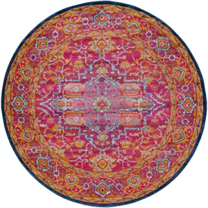 Harput 5'3" Round Rug