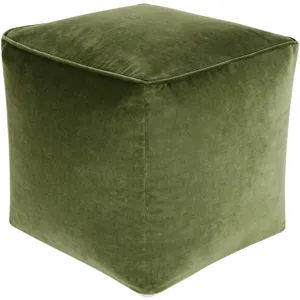 Cotton Velvet Pouf