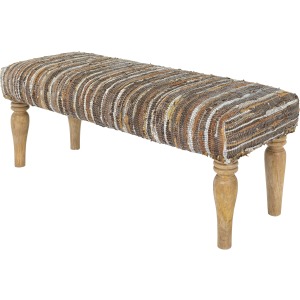 Anthracite Upholstered Bench