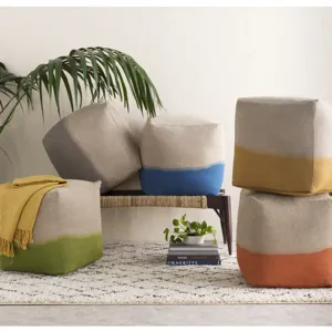 Dip Dyed Pouf