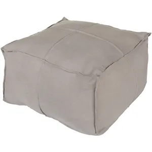 Solid Linen Pouf
