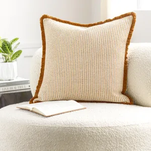 Cotton Fringe Pillow Kit