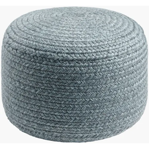 Entwined Pouf - Charcoal, Dusty Sage