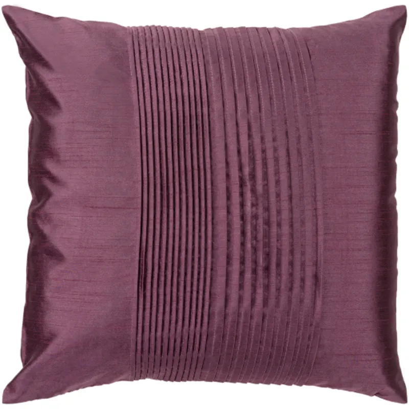 Solid Pleated Pillow Cover