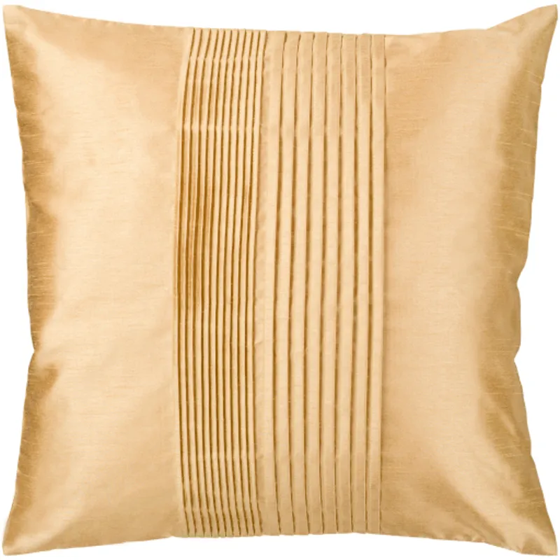 Solid Pleated Pillow Cover