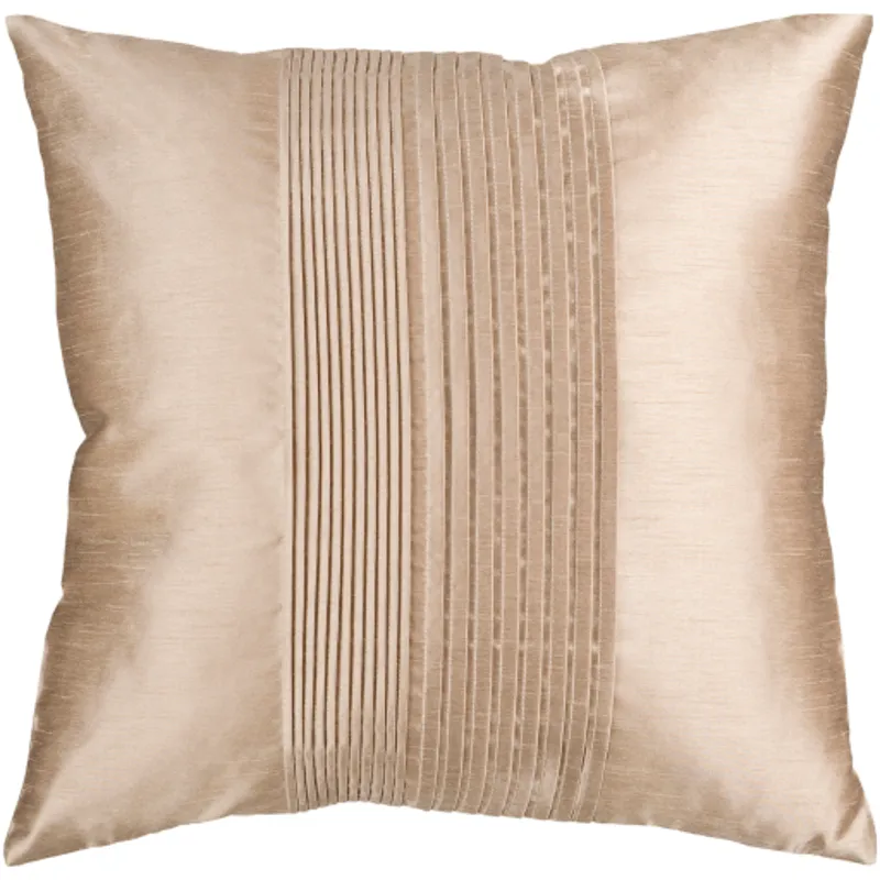 Solid Pleated Pillow Cover