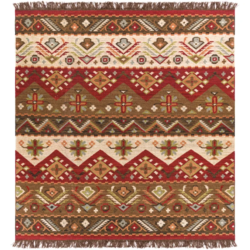 Jewel Tone 10' Square Rug