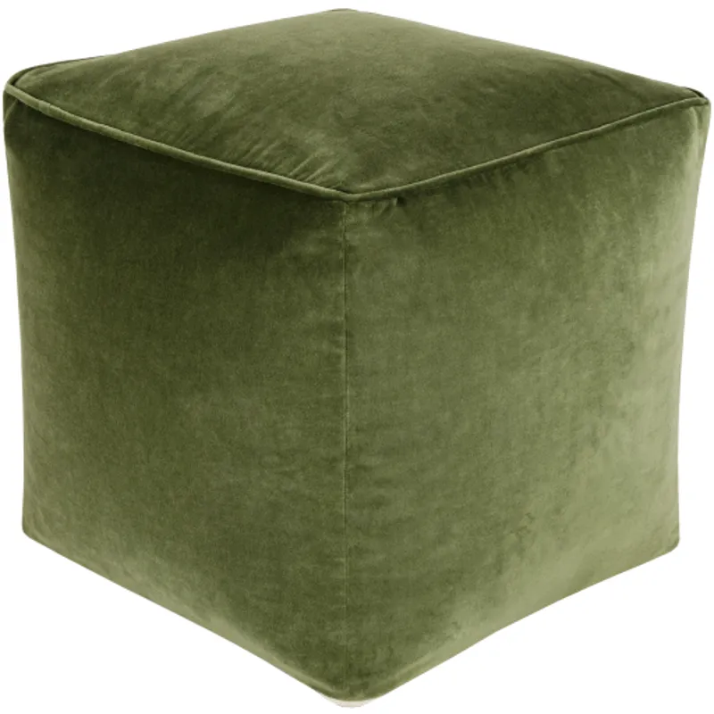 Cotton Velvet Pouf