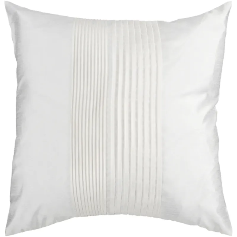 Solid Pleated Pillow Cover
