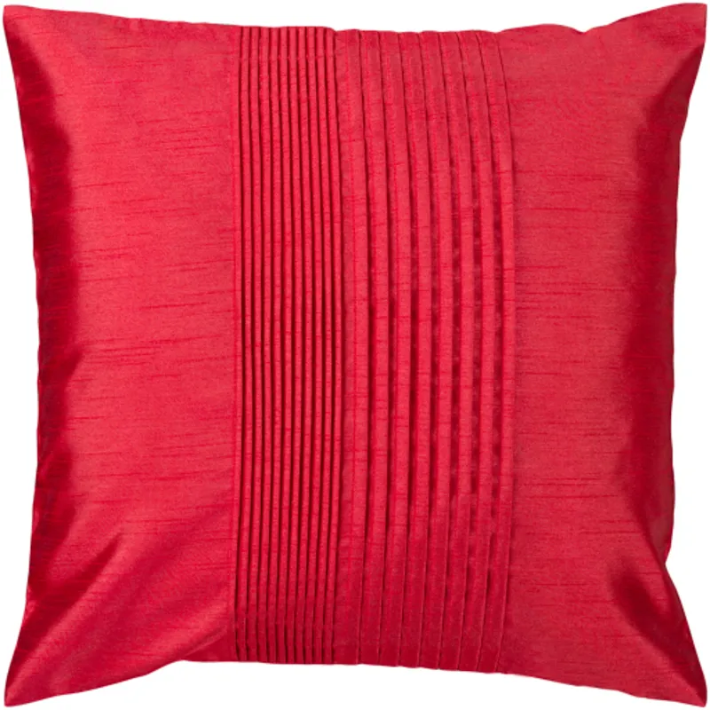 Solid Pleated Pillow Cover