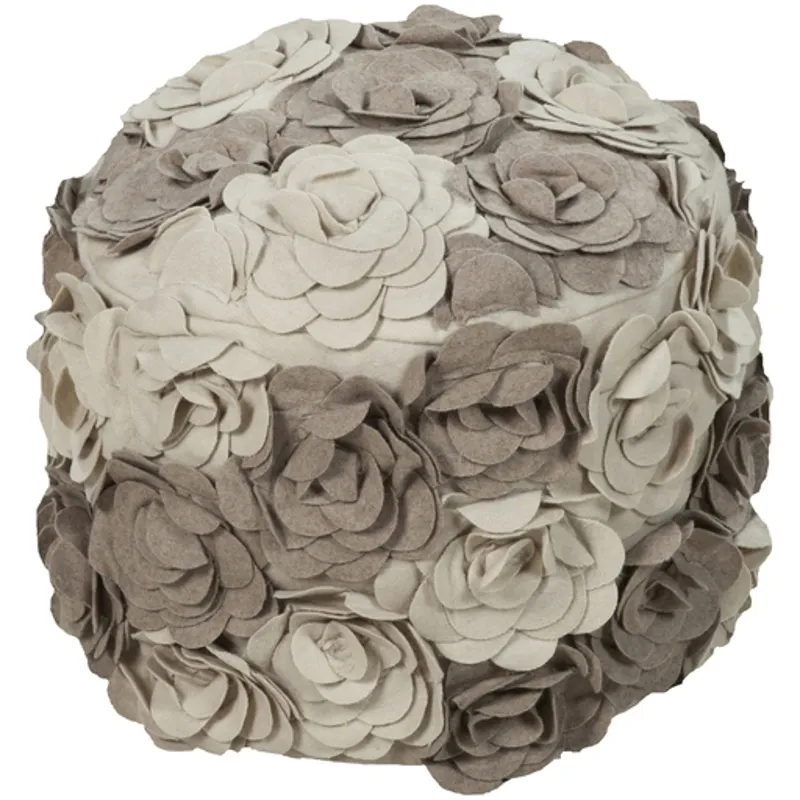 Surya Poufs POUF-28 (18" x 18" x 14")