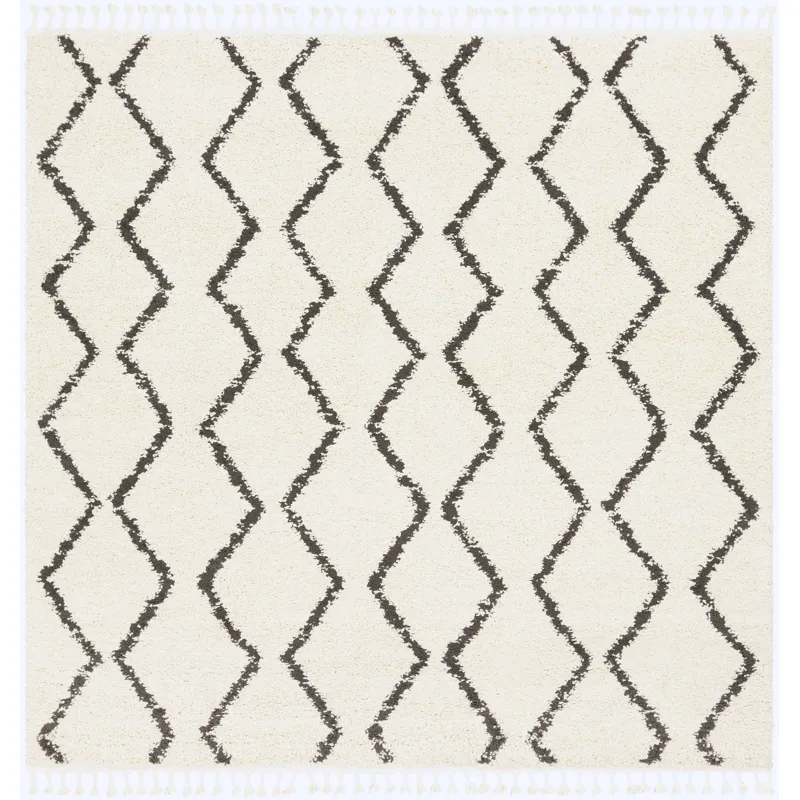 Berber Shag 7'10" Square Rug