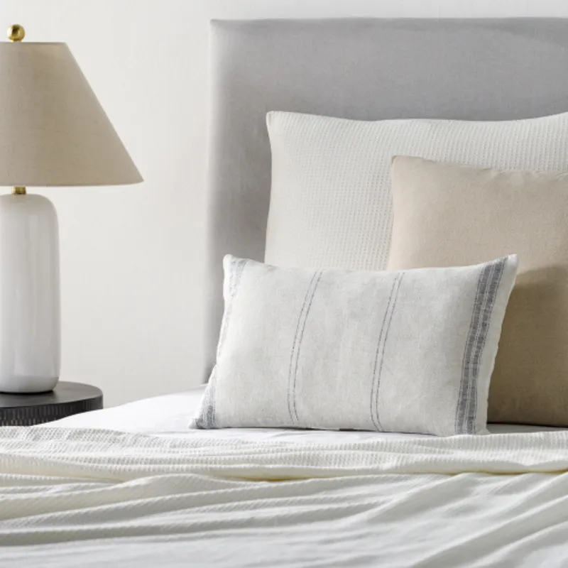 Linen Stripe Pillow Cover