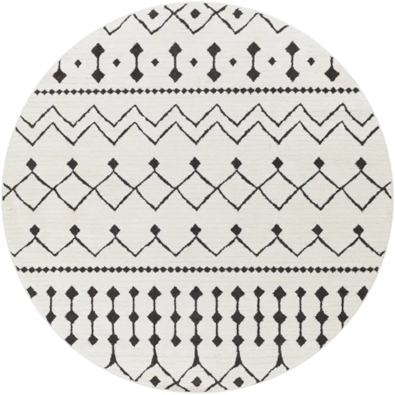 Moroccan Shag 5'3" Round Rug